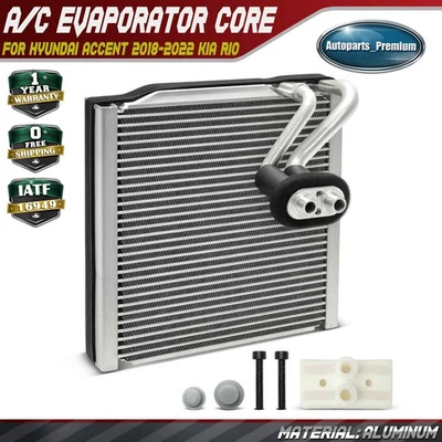 A/C Evaporator Core for Hyundai Accent 2018-2022 Kia Rio 2018-2023 Parallel Flow - Image 1 of 4