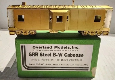 Overland Models HO Scale SRR Steel B-W Caboose w/Solar Panels on Roof - Image 1 of 4