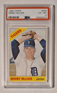 1966 Topps High # Denny McLain #540 PSA 6 - Imagen 1 de 1
