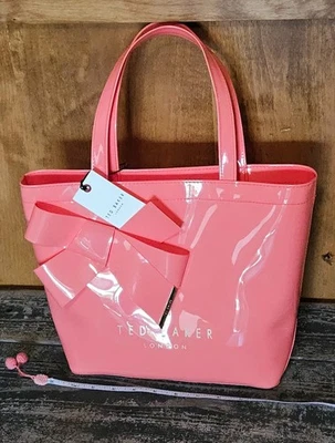 Ted Baker Peachy Pink Bow Tote Bag, New with Tag - Image 1 of 4