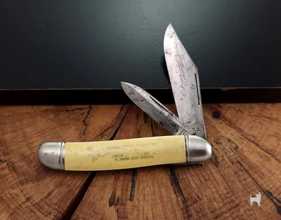 Colonial USA Manufacturing Co. Navaja plegable de bolsillo Ad Vintage Foto 1 de 4