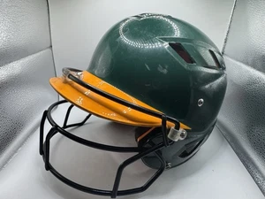 Schutt Schlaghelm mit Gesichtsschutz grün & gelb - Größe L (gebraucht) - Bild 1 von 5
