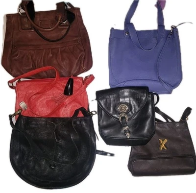 Lote de 6 Bolsos de Cuero Bandolera Cartera Nine West Marco Avane Paloma Picasso Faiez Foto 1 de 4