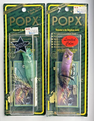 Megabass POPX Seyna Special Limited Signed SS Lamune Crystal & SS White Mask RAR - Bild 1 von 4