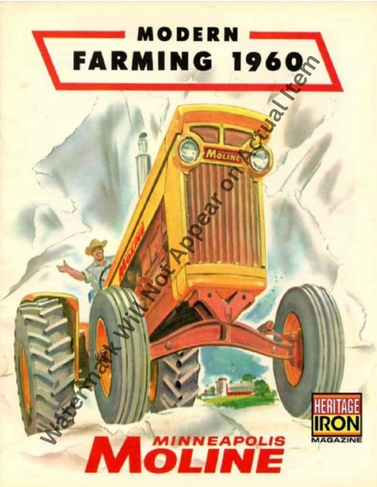 Minneapolis-Moline Tractor Sales Ad Brochure Vintage Photograph Print 8.5x11" - Image 1 of 1