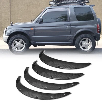 For Mitsubishi Montero Pajero Flexible Fender Flares Wide Body Wheel Arch Carbon - Image 1 of 4