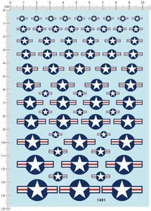 decals USA Military Aircraft Insignia for different scales model kits 1461 - Picture 1 of 1