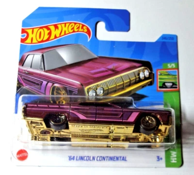 Hot Wheels - '64 Lincoln Continental V8 - Lowrider - HW Slammed 2023 - HKJ09 - Immagine 1 di 2