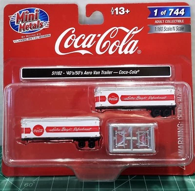 N Scale Classic Metal Works 40's/50's Aero Van Trailers Limited Run Item #51182 - Image 1 of 3