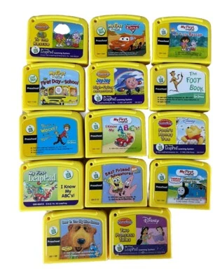 Leap Frog My First Leap Pad Lot of 14 Game Cartridges Dora Cars Thomas Dr Suess - Image 1 of 4