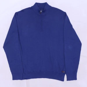 D5261 VTG Barbour Wool Blend Knit 1/2 Zip Pullover Sweater Size L - Picture 1 of 7