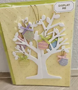 Papyrus Displayable Hanging Ornament Easter Egg Tree Happy Easter Card NWT - Picture 1 of 3