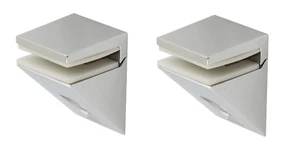2x soporte de bandeja Plata Klemmtablarträger Cristal Madera 5-10MM Wandtablar - Imagen 1 de 4