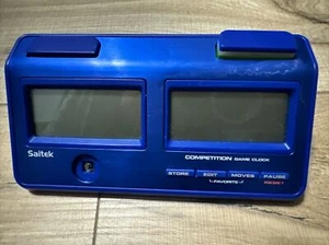 Saitek Competition Game Clock (CZ02) - Dual LCD Screen Chess Timer - Blue - Picture 1 of 2