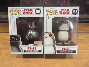 Funko Pop Star Wars Lot BB-9E #202 and PORG #198 - Picture 1 of 2