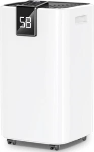 Dehumidifier 4000 Sq.Ft 45 Pint w/ Drain Hose, Timer, Auto Defrost, for Basement - Picture 1 of 8