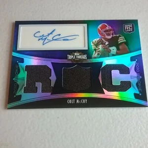 Colt McCoy Browns 2010 Topps Triple Threads Autographed Rookie RC #122 64/99 - Picture 1 of 4