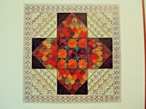 Needlepoint Chart Forever Memories Design LLC Otoño Patchwork Plus Fibra Nuevo - Imagen 1 de 5