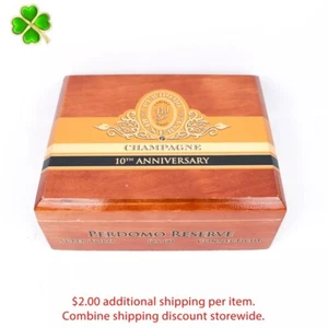 Perdomo Super Toro Connecticut 10th Anniversary Wood Cigar Box 9" x 7" x 3.25" - Picture 1 of 12