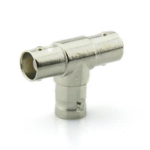 BNC 3Way Female to Female Adapter RF Coaxial Connector For CCTV Camera - Picture 1 of 3