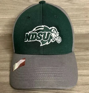 North Dakota State University NDSU Bisons NCAA Adjustable Hat Cap Green Gray NEW - Picture 1 of 6