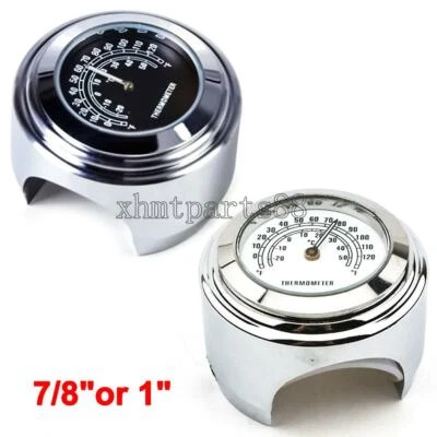 7/8" 1" Glow Thermometer For Honda Shadow Spirit ACE Aero Deluxe 1100 750 600 - Image 1 of 4