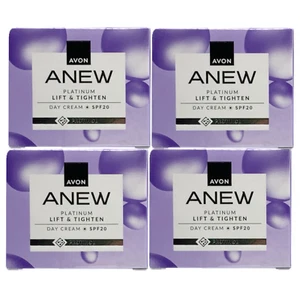 4x Avon Anew Platinum Lift & Tighten Day Cream SPF 20 with Protinol 1.70 fl.oz - Picture 1 of 2