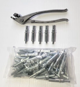 NEW! 3/32" Cleco temporary fasteners- 50 Clecos and Pliers - Picture 1 of 2