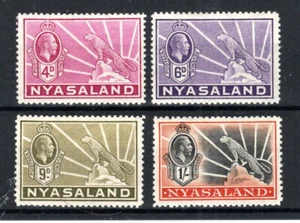 Nyasaland 1934-35 4d to 1s KGV and Symbol of the Protectorate SG 119-22 MH - Picture 1 of 1