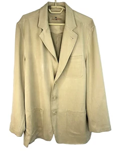 Tommy Bahama Men's Tan Silk Jacket Blazer Paradise Nation Size Medium - Picture 1 of 12