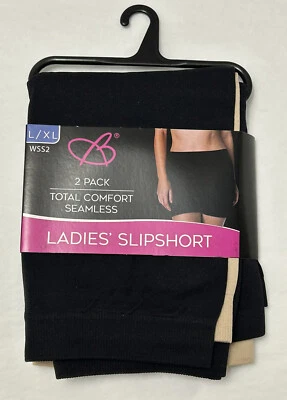 Bobbie Brooks 2-PACK Slipshort Moldeador sin costuras Negro/Beige Talla GRANDE / XL (D13 Foto 1 de 2
