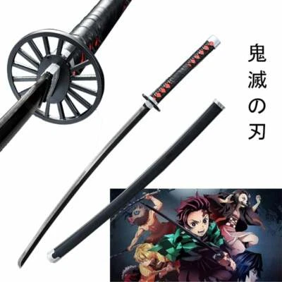 Espada Samurai Kamado Tanjiro de Cazador de Demonios de Plástico de 40'' Serie Anime Foto 1 de 2