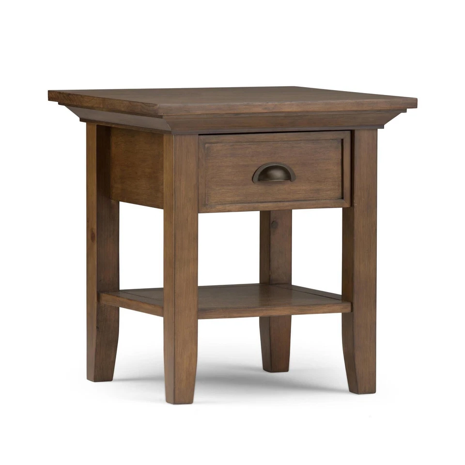 Simpli Home Redmond SOLID WOOD 19 inch Wide Square Transitional End Side Table - Image 1 of 1