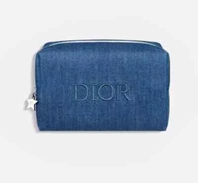 DIOR красоты джинсовой ткани косметический мешочек сумка ограниченного тиража новый в коробке - Изображение 1 из 4