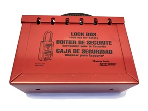 Master Lock 498A Portable Group Lock Out Box - Safety Lockout 0498-05000 - Picture 1 of 5