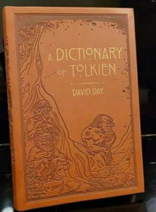A DICTIONARY OF TOLKIEN David Day Illustrated Guide Flexi Bound Faux Leather NEW - Imagen 1 de 7