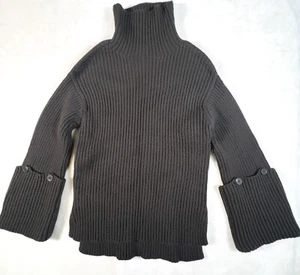 Country Road Women Jumper Pullover 100% Wool Turtlenecks Size Large Grey - Picture 1 of 12