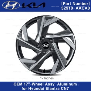 OEM 52910AACA0 17" WHEEL ASSY-ALUMINUM 1p for Hyundai Elantra CN7 2021-2024 - Picture 1 of 4
