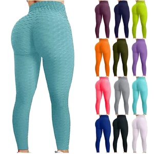 Workout Leggings Women Booty Yoga Pants High Waist Scrunch Butt Lifting Pants US - Picture 1 of 34