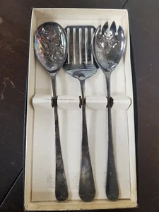 Vintage Sheffeld England Serving Set Plated Silver  - Imagen 1 de 11