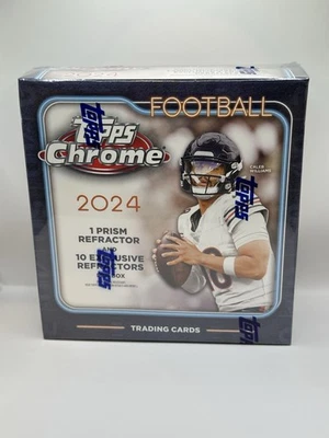 Mega caja de fútbol americano cromada Topps 2024 sellada de fábrica Foto 1 de 4