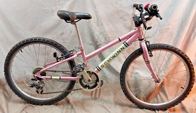 1999 Schwinn Midi Frontier 24" Kids MTB Bike Hardtail Rigid Pink Steel High End~ - Image 1 of 4