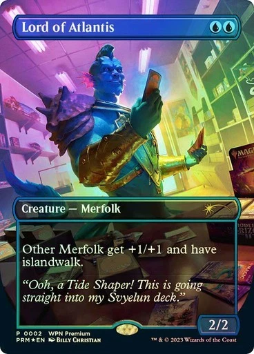 Lord of Atlantis *Foil Borderless* POS Reward Promo NM Magic The Gathering MTG - Image 1 of 1