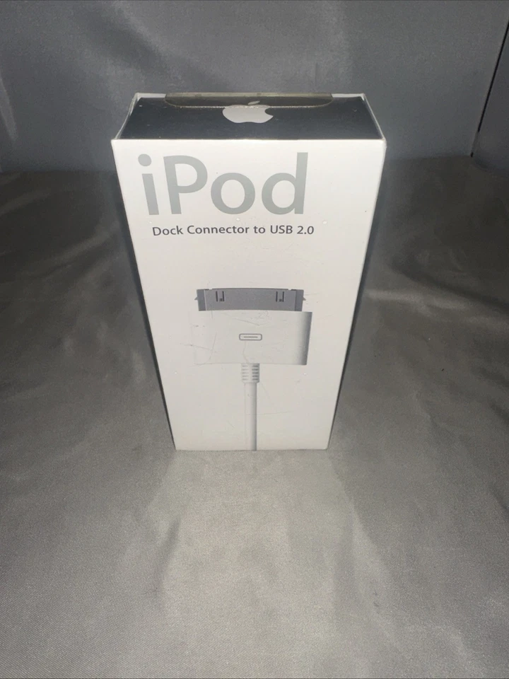 Genuine Apple iPod Dock 30 Pin Connector to USB 2.0 Cable White M9569g/b