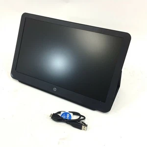 HP Portable USB 3.0 14 Widescreen LED Monitor S140U HSTND-5011-A w/ Cable & Case - Picture 1 of 6