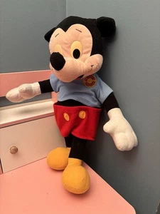 Vintage Pull String Talking Mickey Mouse Plush Doll 1988 Playskool 22" Working - Picture 1 of 10