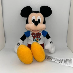 9 Inch Mickey Mouse Disney Plush With Pixar Pier T-Shirt From Disneyland Parks - Picture 1 of 4