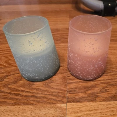 2 Pack Citronella Candles in Frosted Glass 6.5oz - Image 1 of 4