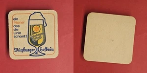 Würzburger Hofbräu -ein Pilsner das die Linie schont Brauerei Bierdeckel Bier - Picture 1 of 1