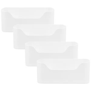  4 Pcs Refrigerator Side Storage Rack Beverage Organizer for Fridge - Picture 1 of 12